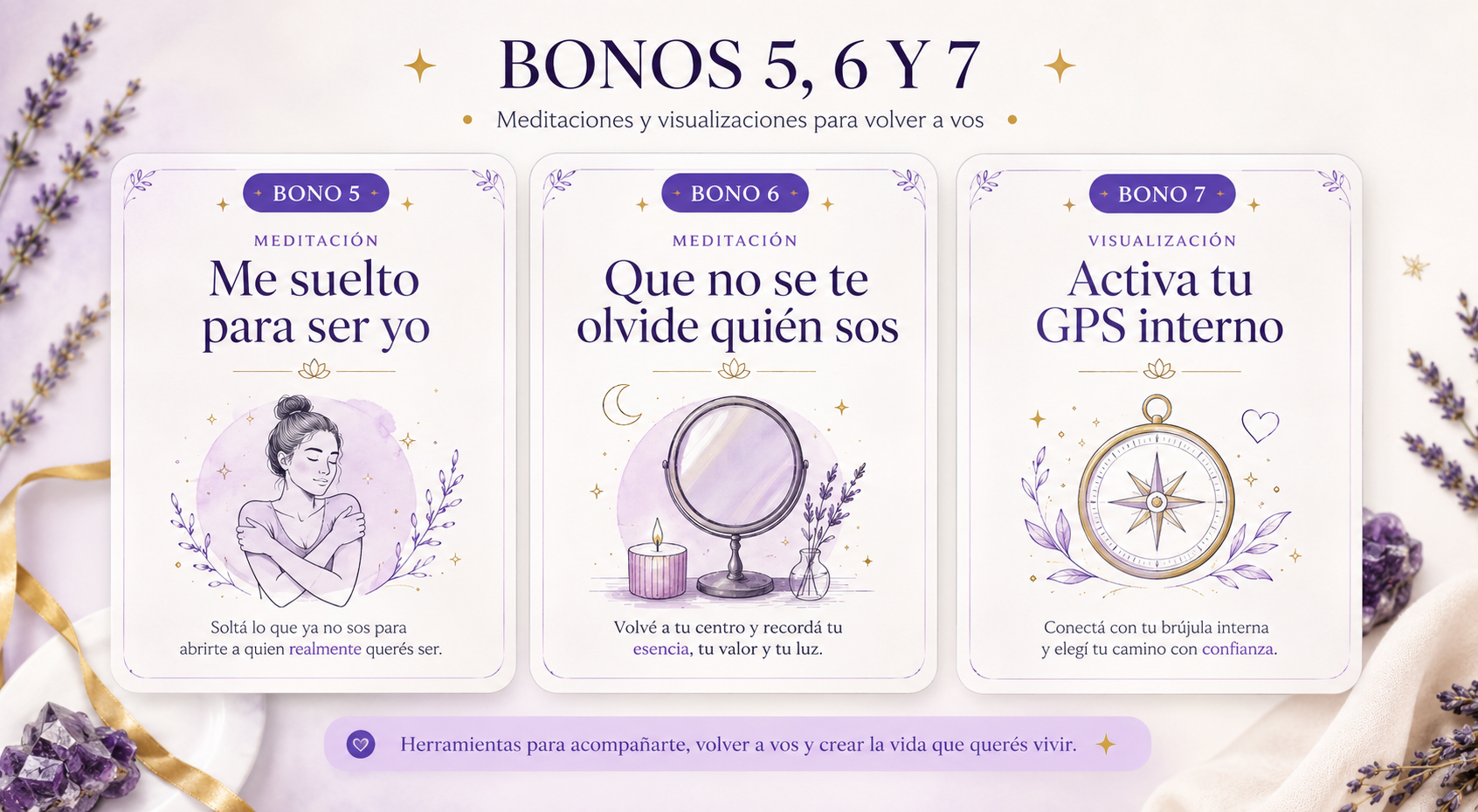 Bonos 5, 6 y 7 — Meditaciones y visualizaciones